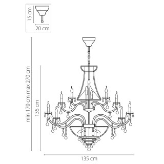 Люстра подвесная Classic Lightstar Premium 700511-foto2