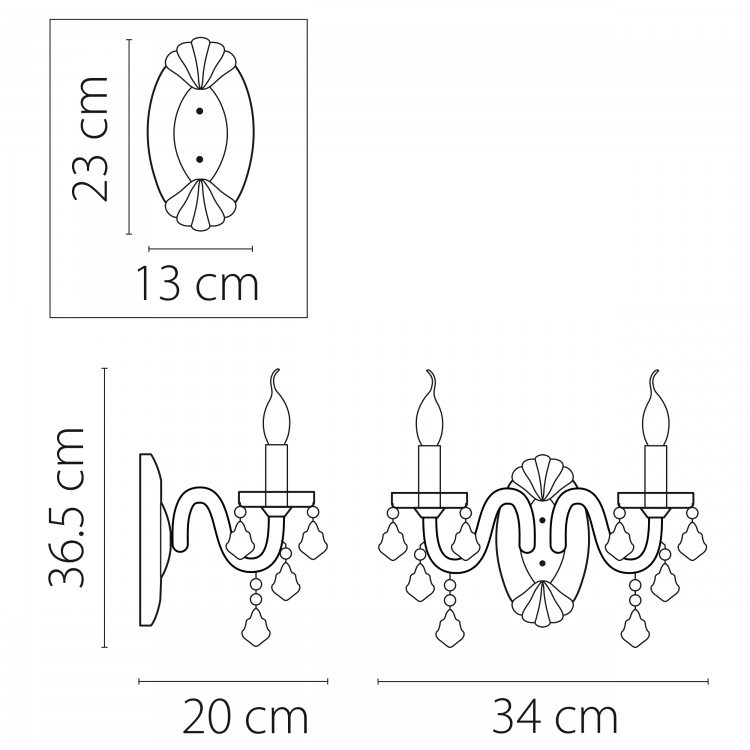 Бра Classic Lightstar Premium 700624