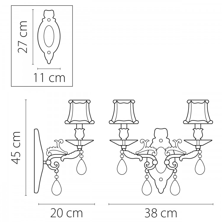 Бра Fiocco Lightstar Premium 701621