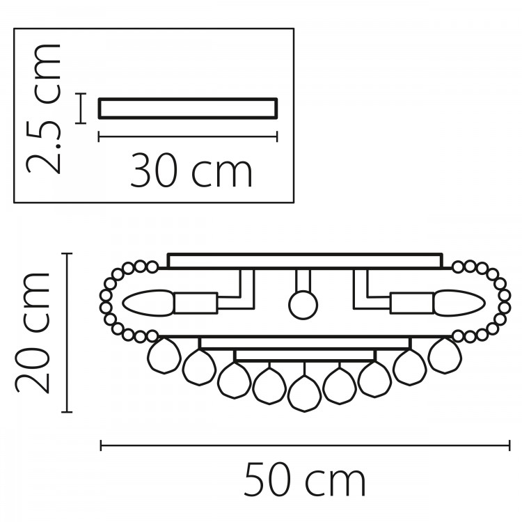 Люстра потолочная Monile Lightstar Premium 704094