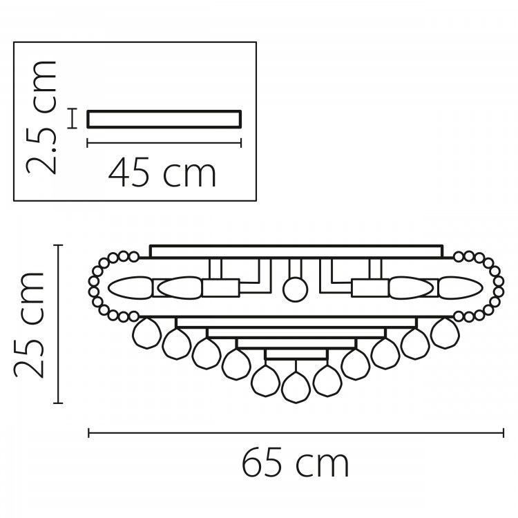 Люстра потолочная Monile Lightstar Premium 704174