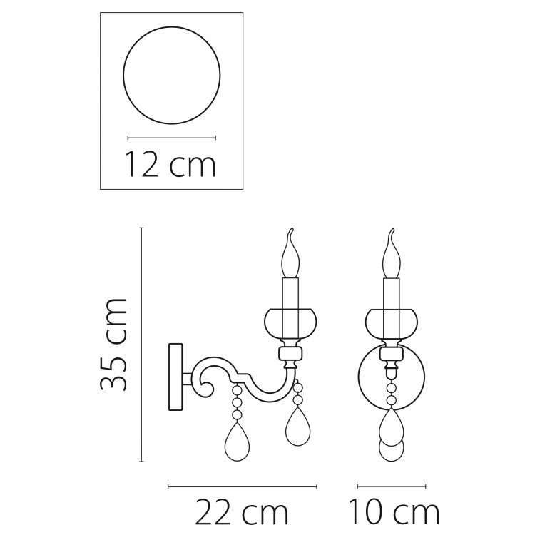 Бра Montare Lightstar Premium 787612