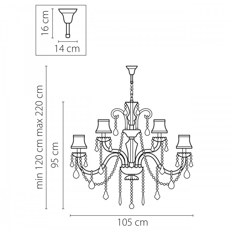 Люстра подвесная Nativo Lightstar Premium 715187