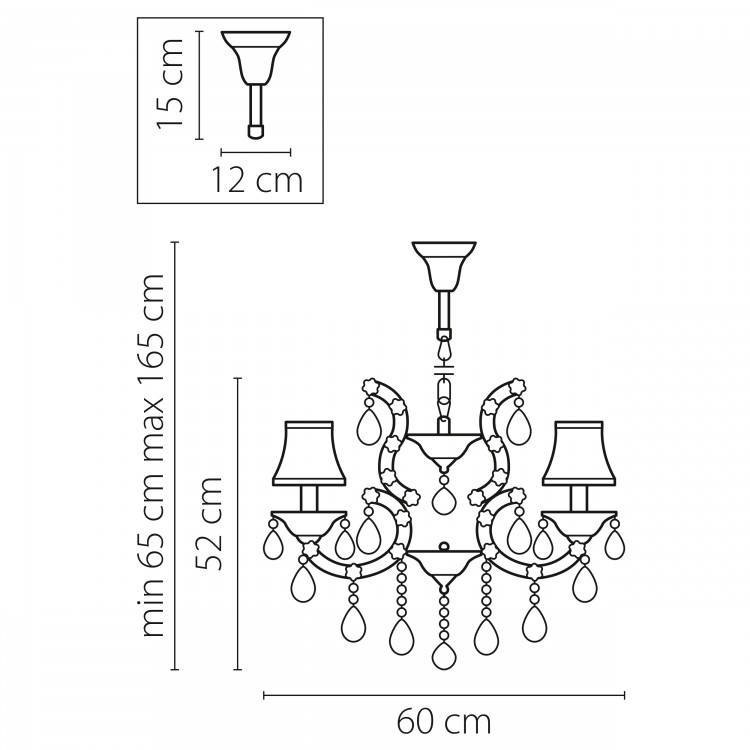 Люстра подвесная Princia Lightstar Premium 726061