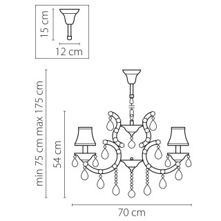 Люстра подвесная Princia Lightstar Premium 726081-foto2