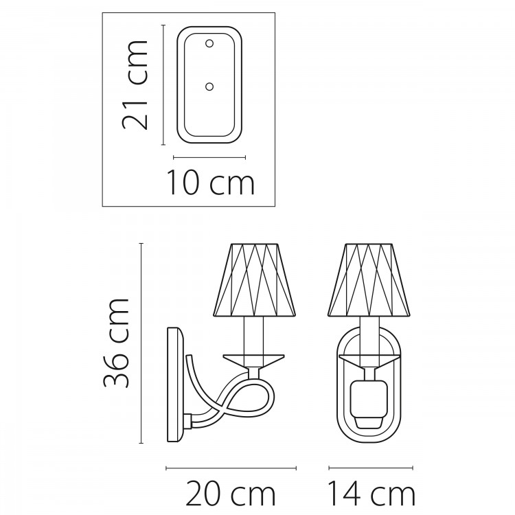 Бра Riccio Lightstar Premium 705614