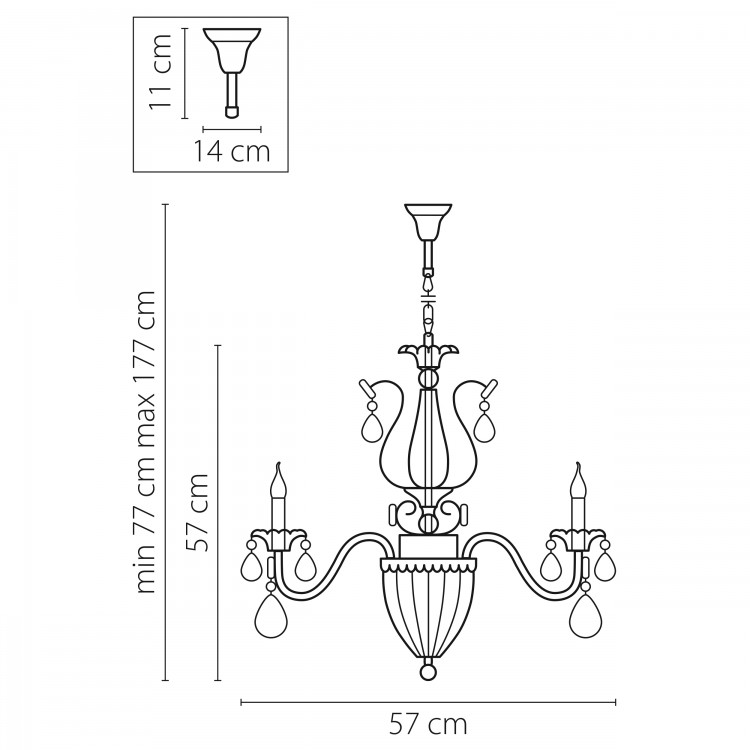 Люстра подвесная Schon Lightstar Premium 790061