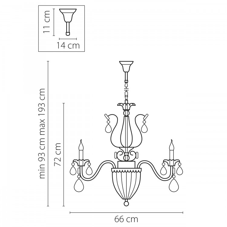 Люстра подвесная Schon Lightstar Premium 790112