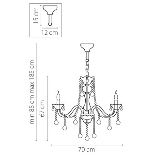 Люстра подвесная Vidare Lightstar Premium 738082-foto2