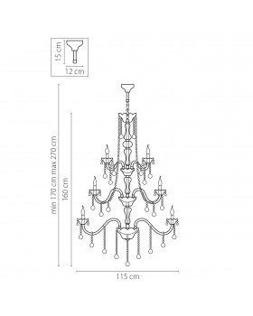 Люстра подвесная Vidare Lightstar Premium 738302-foto2