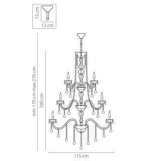 Люстра подвесная Vidare Lightstar Premium 738302-foto2