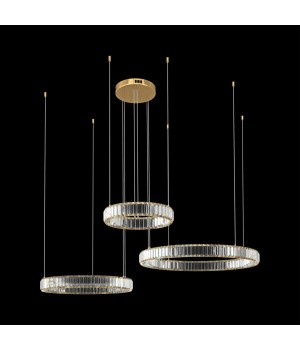 10135/3 Gold Подвесной светильник LOFT IT Crystal ring-foto2