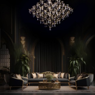 10259/1000 Gold Asfour Подвесной светильник LOFT IT Mira-foto9