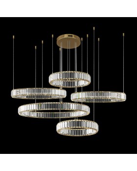 10135/5 Gold Подвесной светильник LOFT IT Crystal ring-foto2