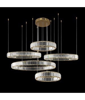 10135/5 Gold Подвесной светильник LOFT IT Crystal ring-foto2