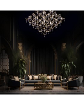 10259/800 Gold Asfour Подвесной светильник LOFT IT Mira-foto9