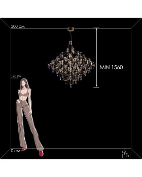 10259/1200 Gold Asfour Подвесной светильник LOFT IT Mira-foto10