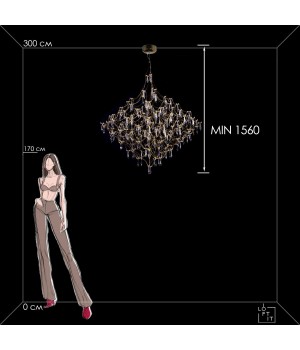 10259/1200 Gold Asfour Подвесной светильник LOFT IT Mira-foto10