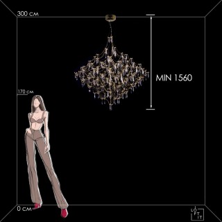 10259/1200 Gold Asfour Подвесной светильник LOFT IT Mira-foto10