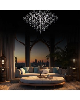 10259/800 Silver Asfour Подвесной светильник LOFT IT Mira-foto7