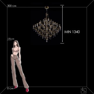 10259/1000 Gold Asfour Подвесной светильник LOFT IT Mira-foto10