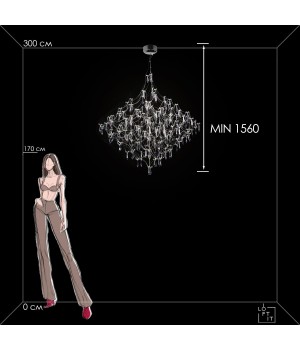 10259/1200 Silver Asfour Подвесной светильник LOFT IT Mira-foto8