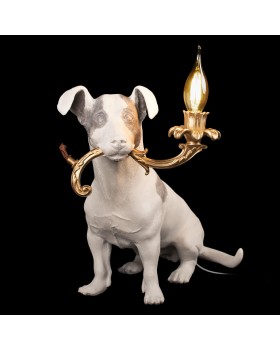 10312 Grey Настольная лампа LOFT IT Dog-foto2