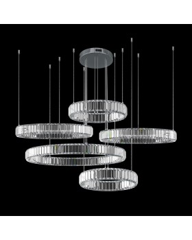 10135/5 Chrome Подвесной светильник LOFT IT Crystal ring-foto2
