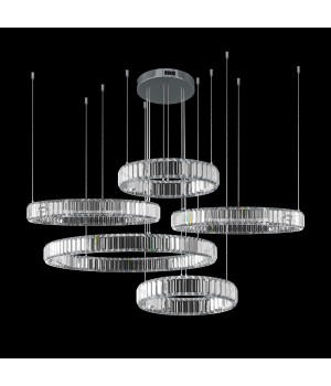 10135/5 Chrome Подвесной светильник LOFT IT Crystal ring-foto2