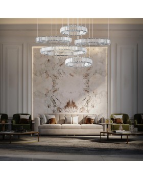 10135/5 Chrome Подвесной светильник LOFT IT Crystal ring-foto3