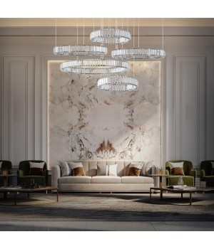 10135/5 Chrome Подвесной светильник LOFT IT Crystal ring-foto3