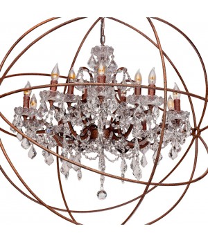 LOFT1897/15 Подвесная люстра LOFT IT Foucaults orb crystal-foto2