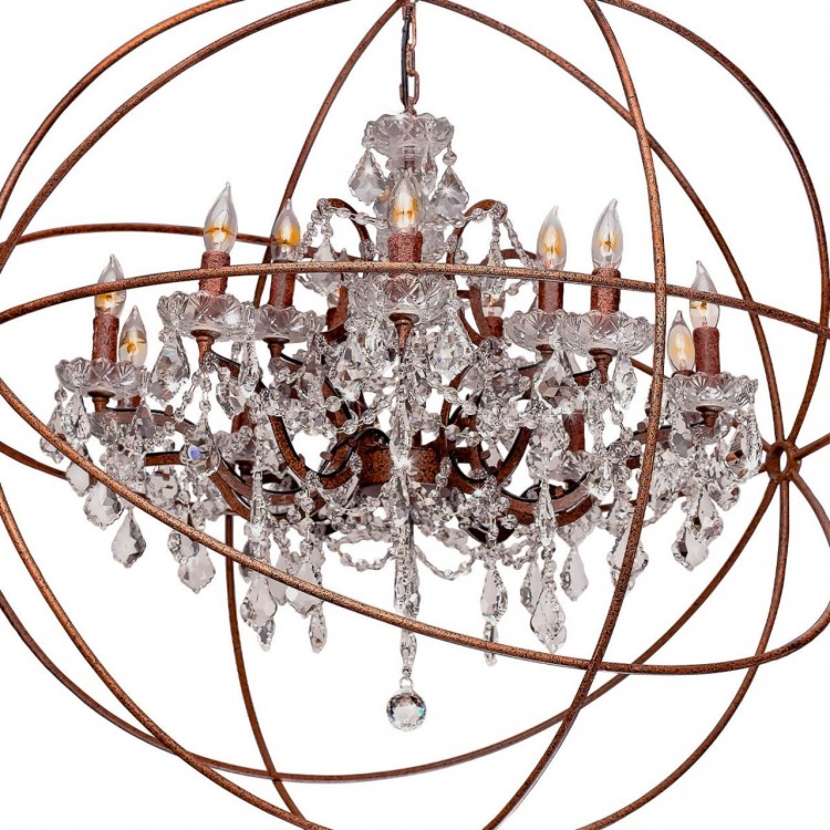 LOFT1897/15 Подвесная люстра LOFT IT Foucaults orb crystal