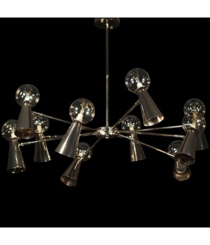 10046/10 Gold Люстра на штанге LOFT IT Halley-foto2