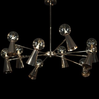 10046/10 Gold Люстра на штанге LOFT IT Halley-foto2