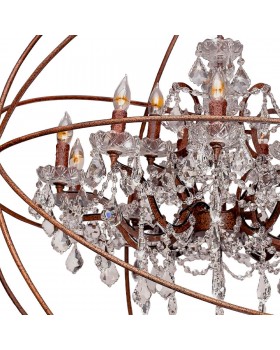 LOFT1897/15 Подвесная люстра LOFT IT Foucaults orb crystal-foto3