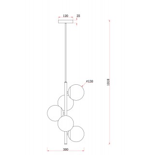 Подвесной светильник Freya FR5199PL-05BS1-foto3