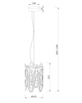 Подвесной светильник Maytoni MOD490PL-01G-foto3