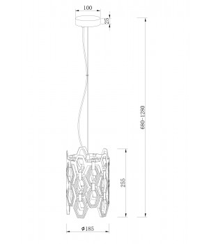 Подвесной светильник Maytoni MOD490PL-01G-foto3