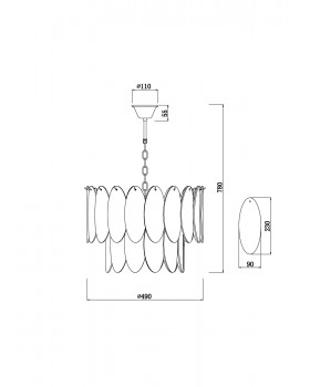 Подвесной светильник Freya FR5189PL-09CH-foto5