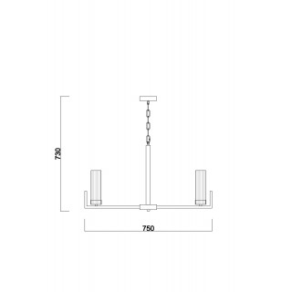 Подвесной светильник Freya FR5214PL-08BS-foto7