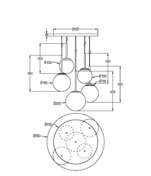 Подвесной светильник Maytoni MOD321PL-05W-foto2