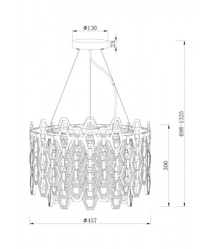 Подвесной светильник Maytoni MOD490PL-07G-foto3