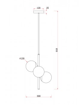Подвесной светильник Freya FR5199PL-03BS-foto2