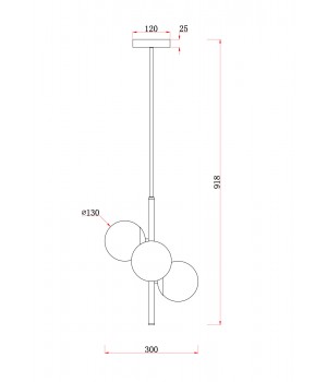 Подвесной светильник Freya FR5199PL-03BS-foto2