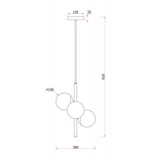 Подвесной светильник Freya FR5199PL-03BS-foto2