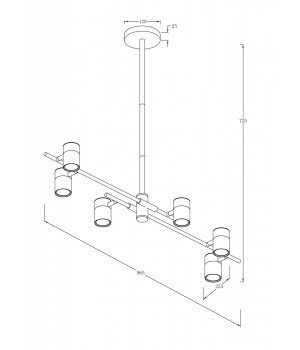 Подвесной светильник Freya FR5201PL-06B-foto5