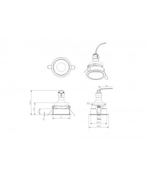 Встраиваемый светильник Technical DL053-01B-foto5