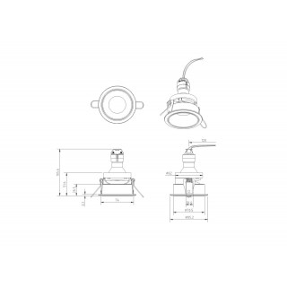 Встраиваемый светильник Technical DL053-01B-foto5