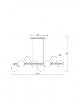 Подвесной светильник Freya FR5199PL-08BS-foto2